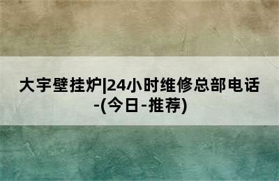 大宇壁挂炉|24小时维修总部电话-(今日-推荐)